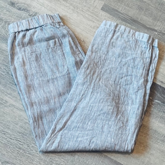 Quince Pinstripe Cropped Pants - Picture 6 of 10